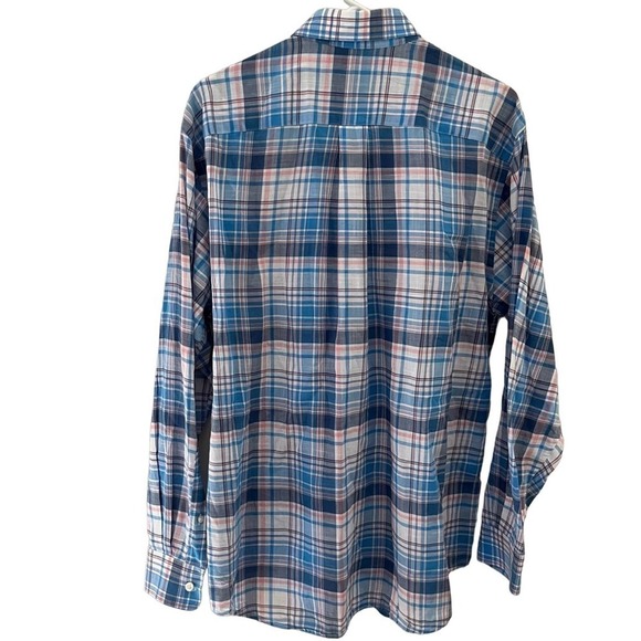 Men’s Vineyard Vines Classic Fit Tucker Plaid Button Down Shirt Size M Blue/Pink - Picture 5 of 5